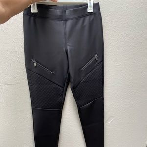 Express black pleather pants